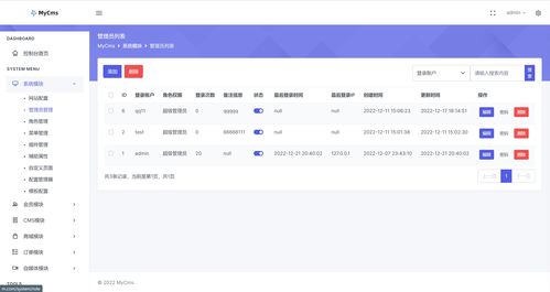 mycms 自媒體系統(tǒng) v4.2 ,全新后臺(tái)模板發(fā)布